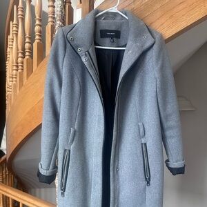 Vero Moda Grey Wool-Blend Coat